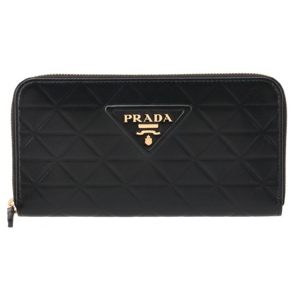 Prada Quilted Wallet Triangle Long - Picture 1 of 6